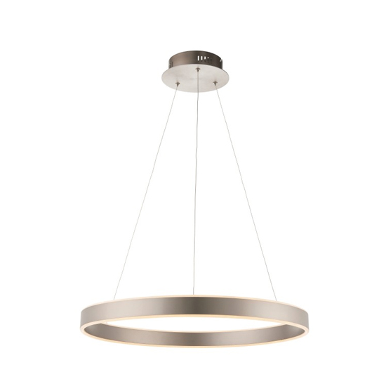 Gen Wall Hung Pendant Light In Matt Nickel