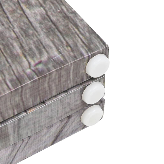 Genet Wooden Folding 200cm x 170cm Room Divider In Lake
