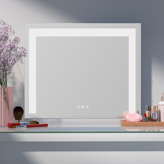 Geneva Landscape Dressing Mirror With LED Lighting