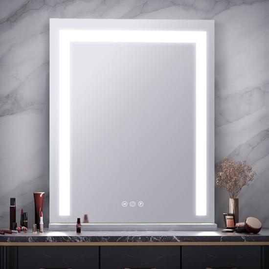 Geneva Portrait Dressing Mirror With LED Lighting