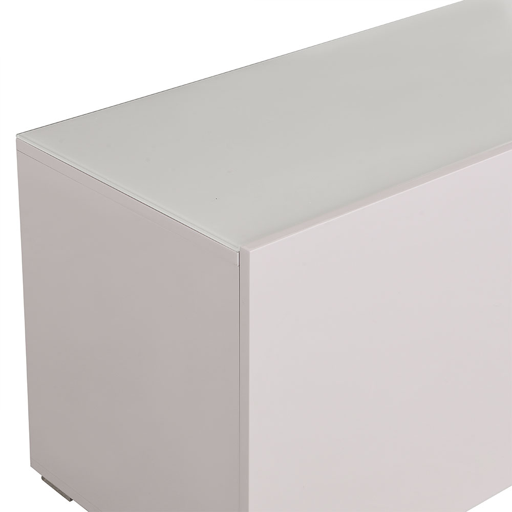 Genie Wide High Gloss TV Stand in Cashmere with LED