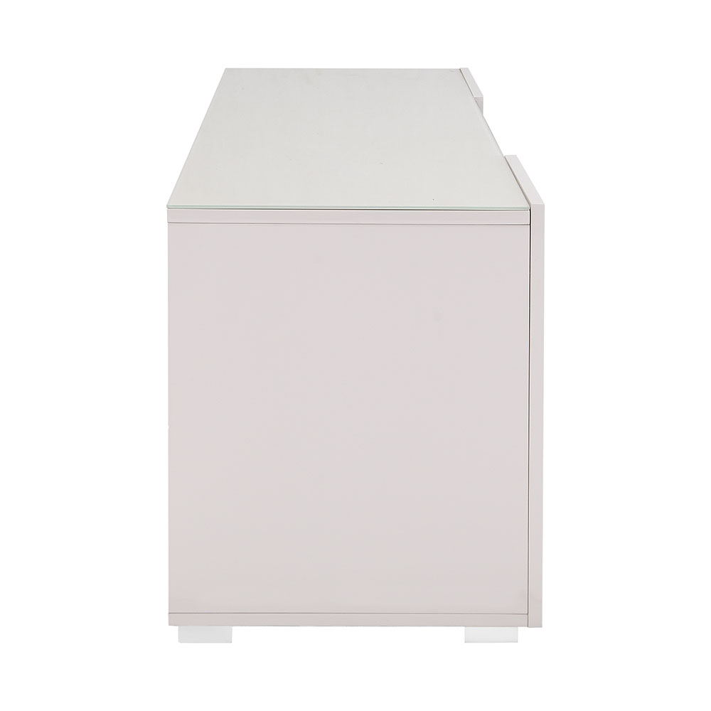 Genie Wide High Gloss TV Stand in Cashmere with LED