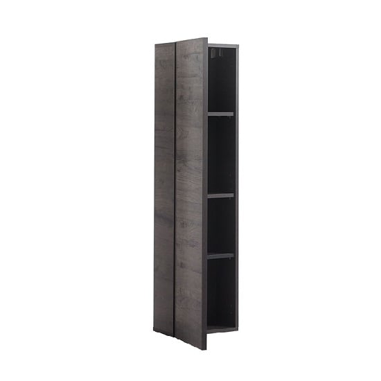 Genie Wall Mounted Storage Cabinet In Wenge With 1 Door_2