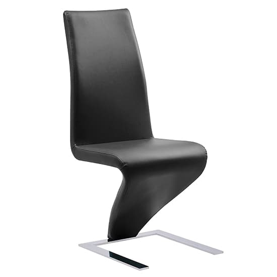 Genisimo Small Gloss Extending Dining Table 4 Demi Z Black Chairs