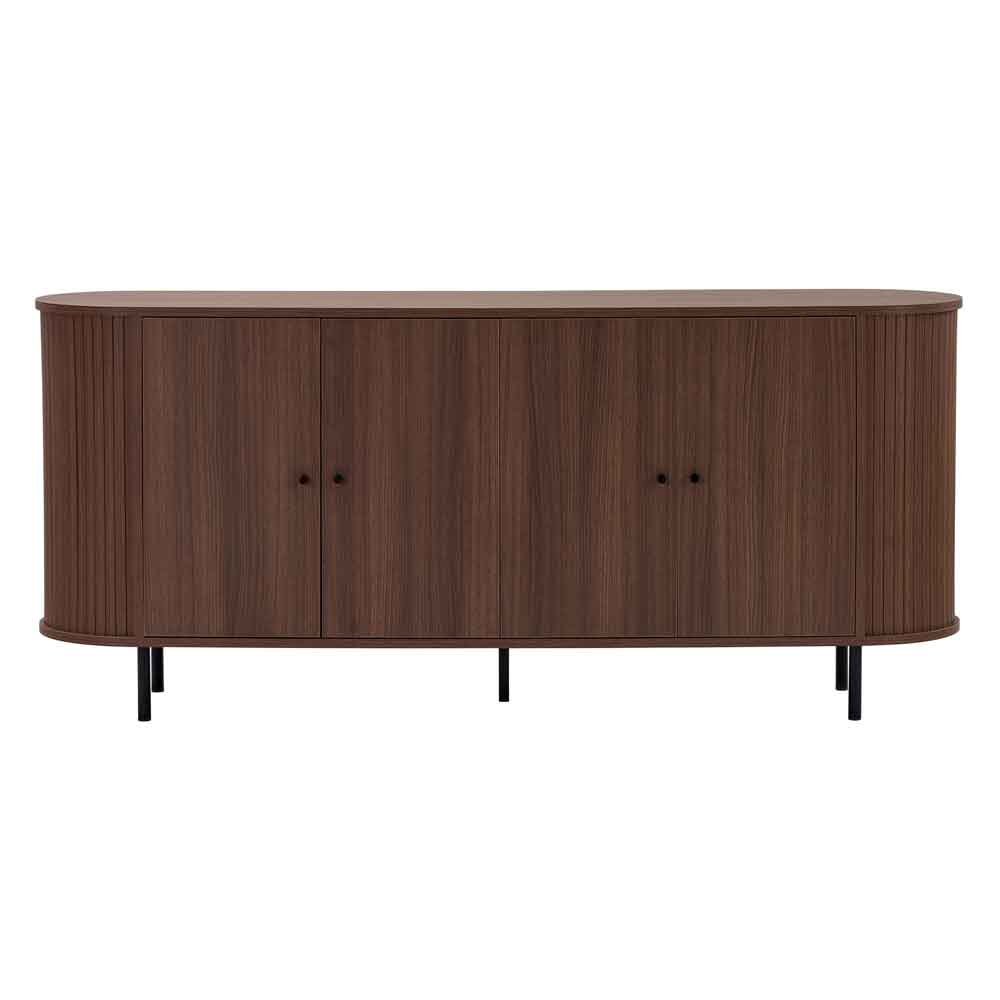 Gentle Wooden Sideboard with 4 Doors in Milano Walnut