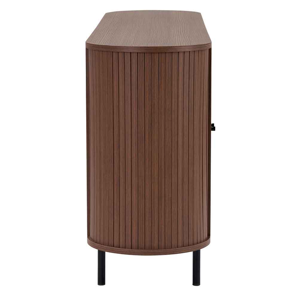 Gentle Wooden Sideboard with 4 Doors in Milano Walnut