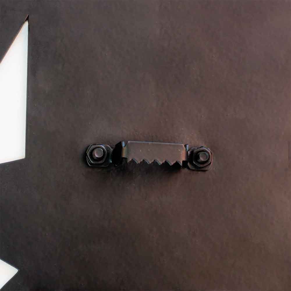 Geometric Metal Wolf Wall Art in Multicolour