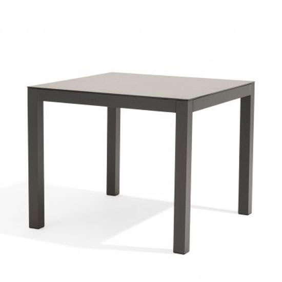 Garbara Glass Garden Dining Table In Dark Grey With 4 Chairs_2