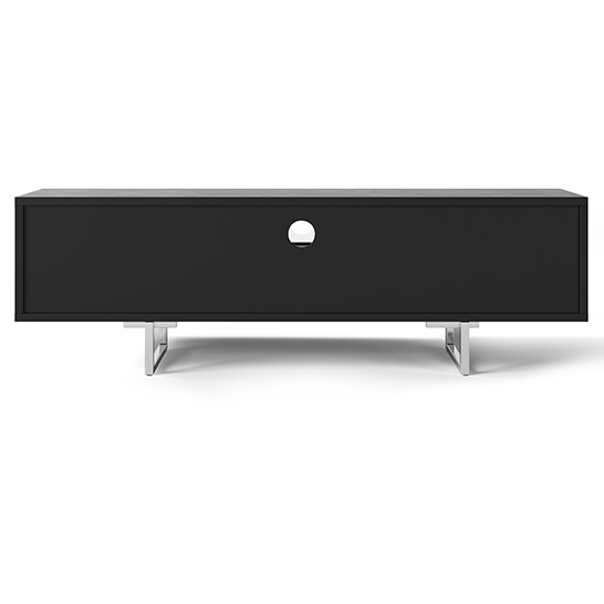 Getxo Wooden TV Stand With 2 Doors And 1 Drawer In Black