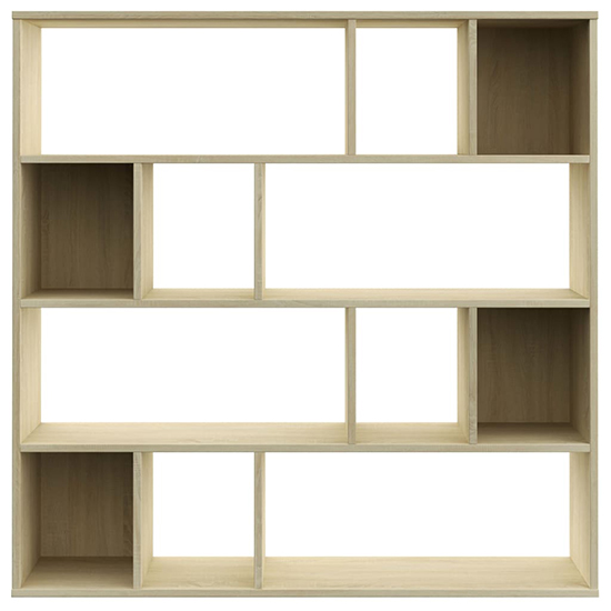 Giah Wooden Bookcase With 12 Shelves In Sonoma Oak_5
