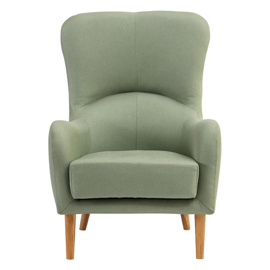 Giausar Upholstered Fabric Armchair In Green_2