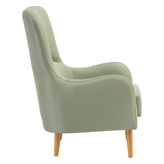 Giausar Upholstered Fabric Armchair In Green_3
