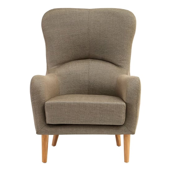 Giausar Upholstered Fabric Armchair In Mink_2
