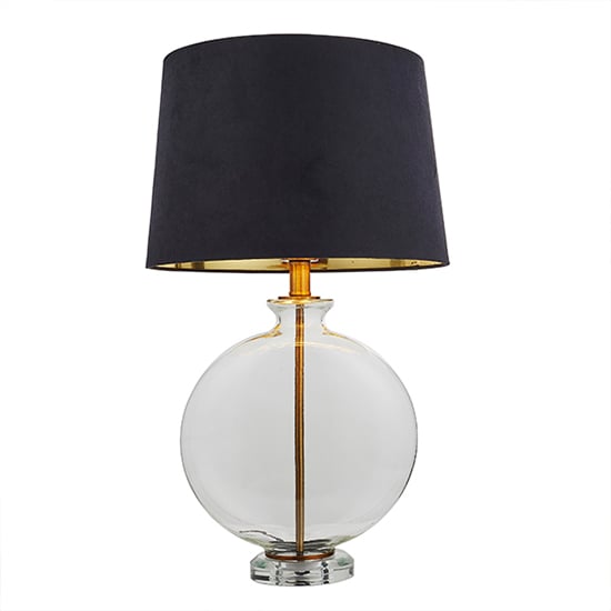 Gideon Black Faux Cylinder Table Lamp In Antique Brass_2
