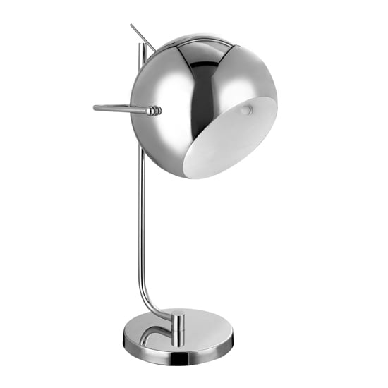 Product photograph of Gikona Ball Design Shade Table Lamp In Chrome from Furniture in Fashion
