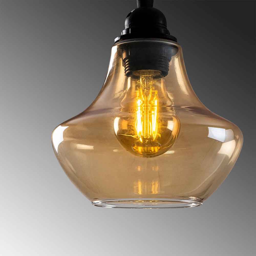 Gilded Metal Bell Ceiling Pendant Light in Gold and Black