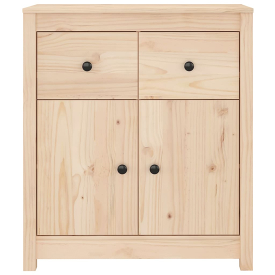 Giles Pine Wood Sideboard With 2 Doors 2 Drawers In Natural_4