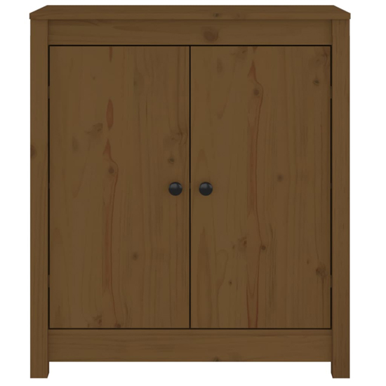 Giles Pine Wood Sideboard With 2 Doors In Honey Brown_4