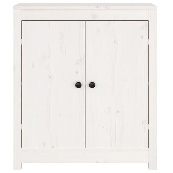Giles Pine Wood Sideboard With 2 Doors In White_4