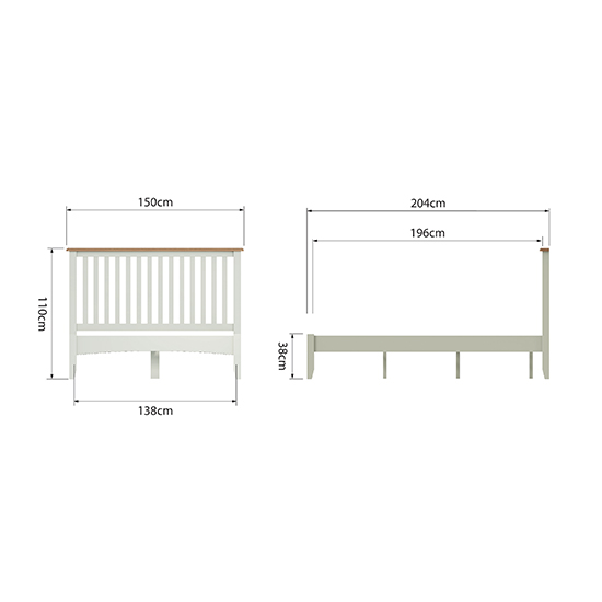 Gilford Wooden Double Bed In White_6