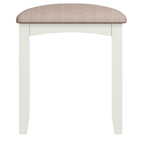 Gilford Wooden Dressing Stool In White