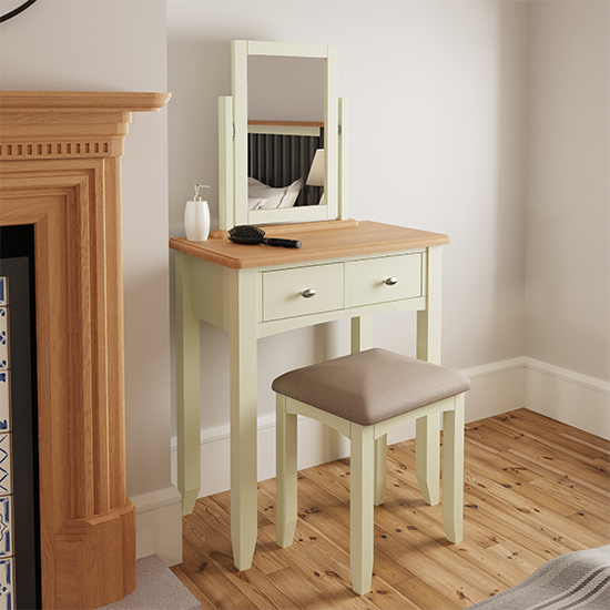 Gilford Wooden Dressing Table In White Furniture in Fashion