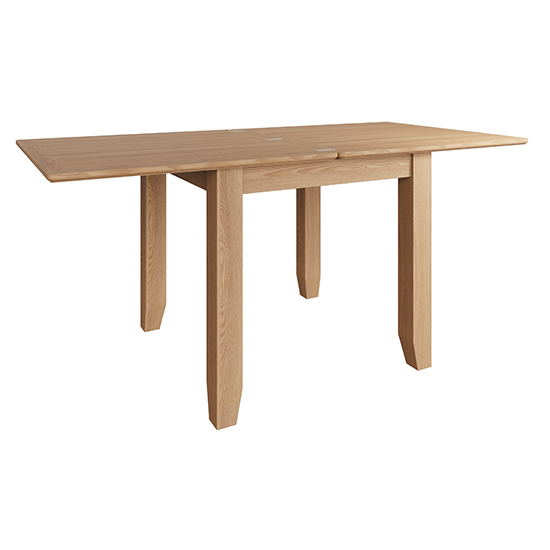 Gilford Extending Wooden Flip Top Dining Table In Light Oak Furniture