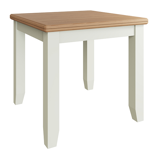 Gilford Extending Wooden Flip Top Dining Table In White_2