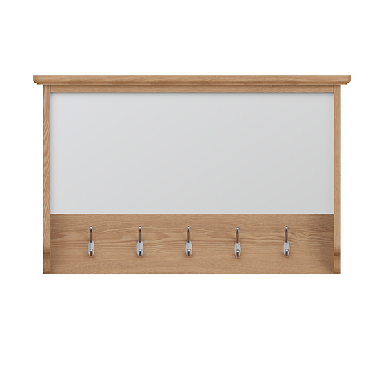 Gilford Wooden Hallway Coat Rack In Light Oak Furniture in Fashion