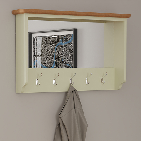 Gilford Wooden Hallway Coat Rack In White Furniture in Fashion