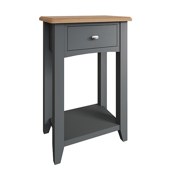 Gilford Wooden Side Table In Grey_2