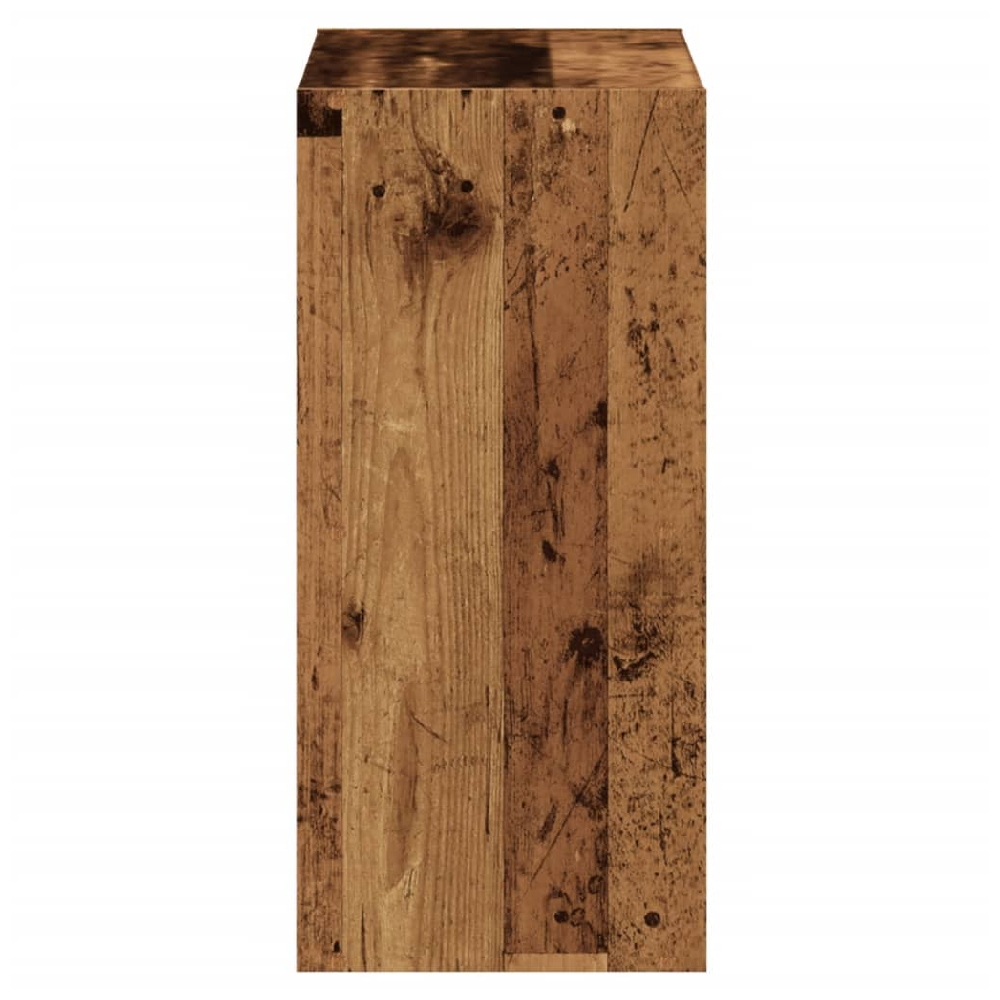 Gilford Wooden Bookcase With 4 Compartments In Brown Oak