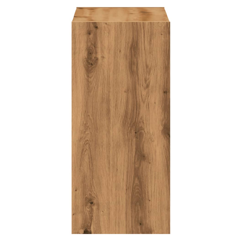 Gilford Wooden Bookcase With 4 Compartments In Oak