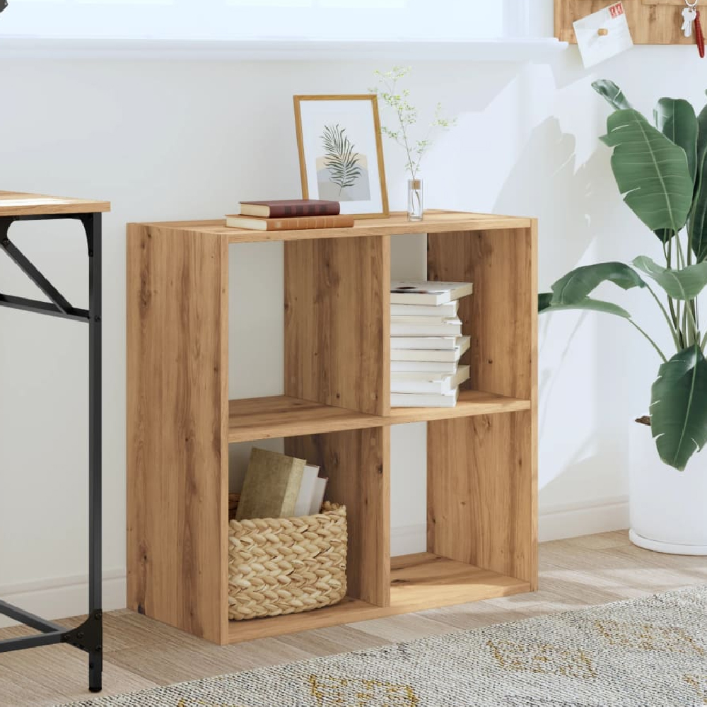 Read more about Gilford wooden bookcase with 4 compartments in oak