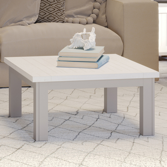 Read more about Gilford wooden coffee table square in grey