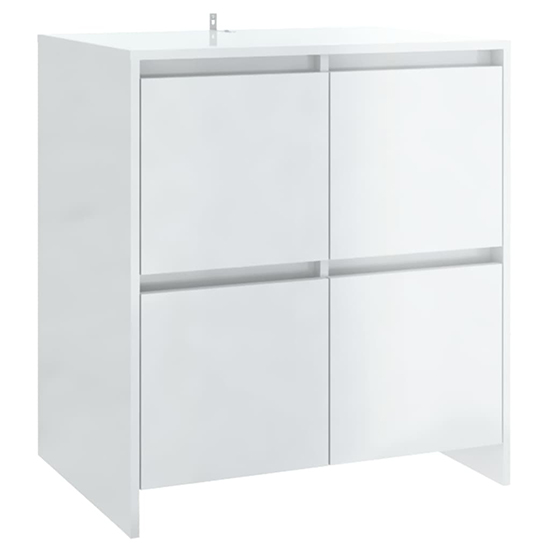Gilon High Gloss Sideboard With 4 Doors 2 Shelves In White_3