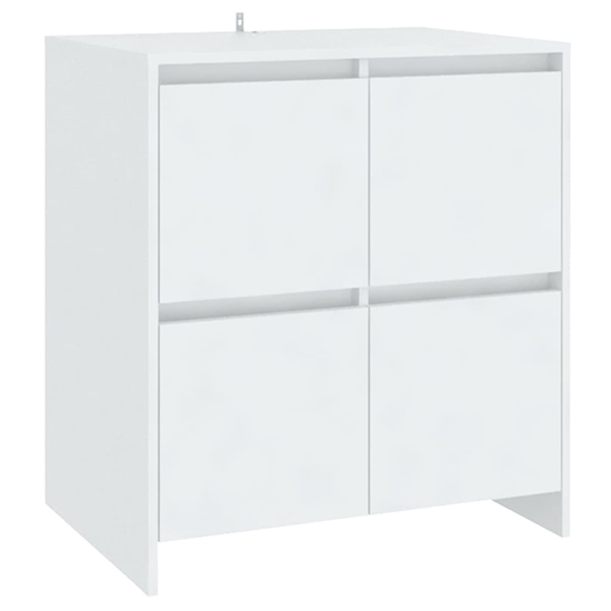 Gilon Wooden Sideboard With 4 Doors 2 Shelves In White_3