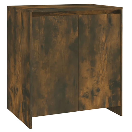 Gilon Wooden Sideboard With 6 Doors 2 Shelves In Smoked Oak