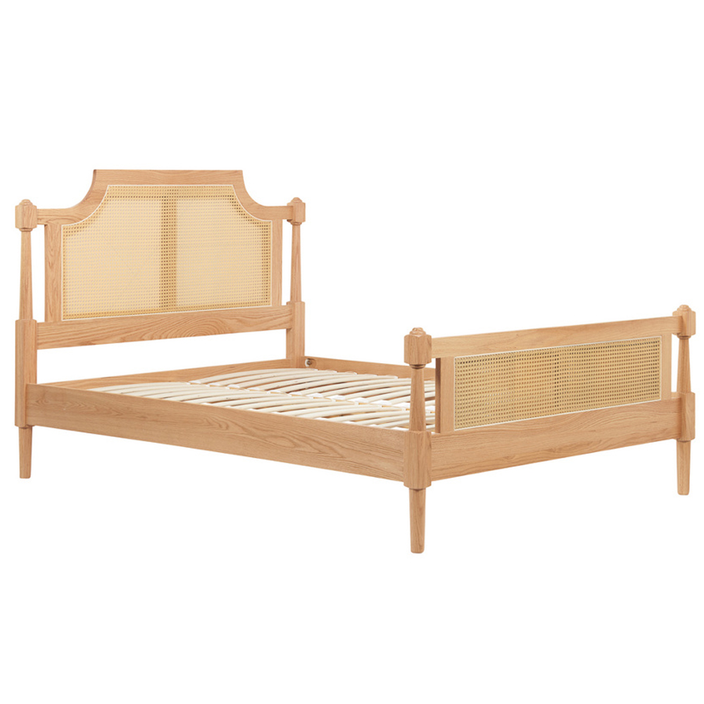 Gilroy Wooden King Size Bed In Oak