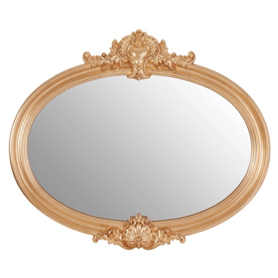 Photo of Gisegot neoclassical design wall mirror in gold