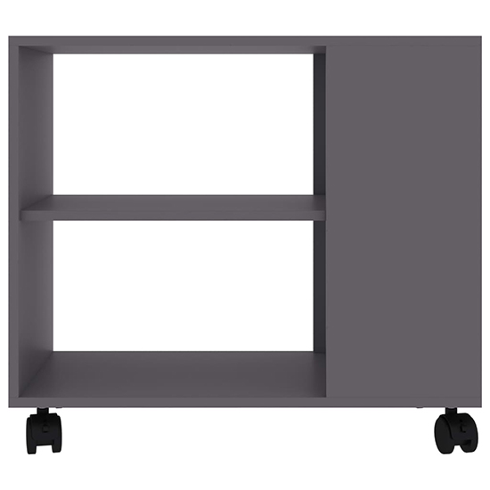 Gittel Wooden Side Table With Castors In Grey_4