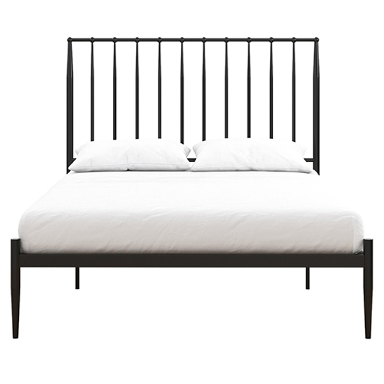 Giulio Metal Double Bed In Black