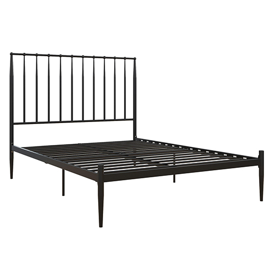 Giulio Metal Double Bed In Black