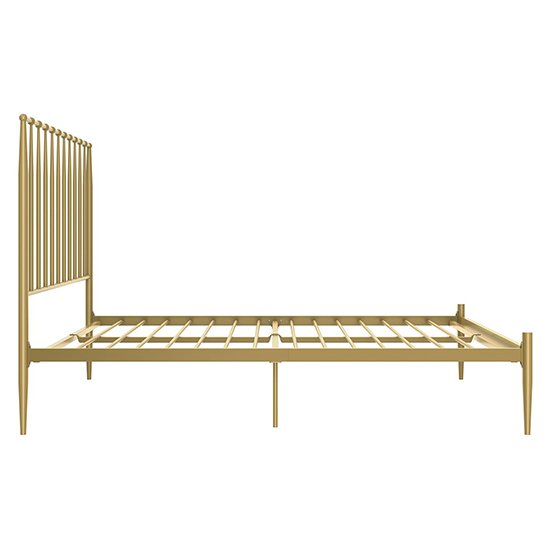 Giulio Metal Double Bed In Gold