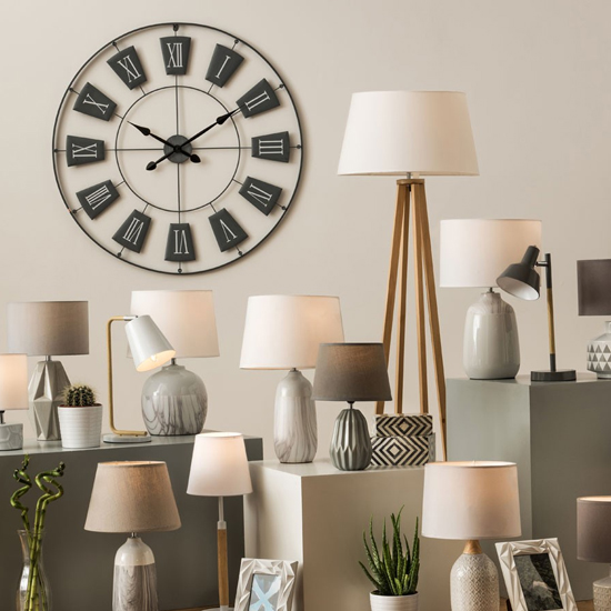 Givoa Large Metal Contemporary Wall Clock In Grey_3