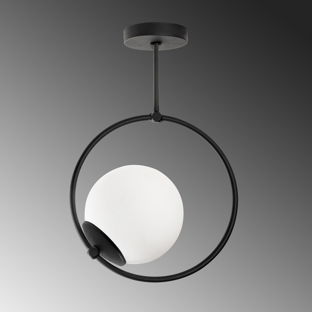 Givon Metal Ceiling Light in Black