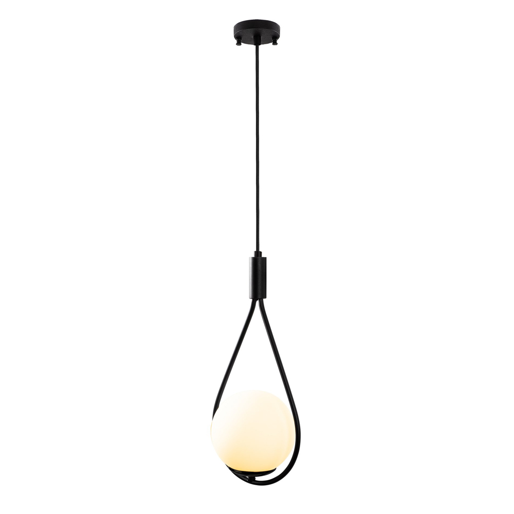 Givon Metal Ceiling Pendant Light in Black and White