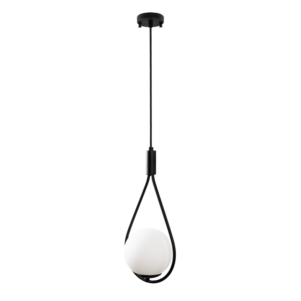 Givon Metal Ceiling Pendant Light in Black and White