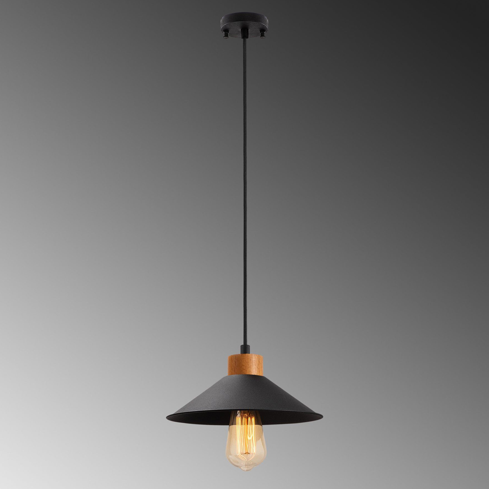 Givon Metal Ceiling Pendant Light in Black