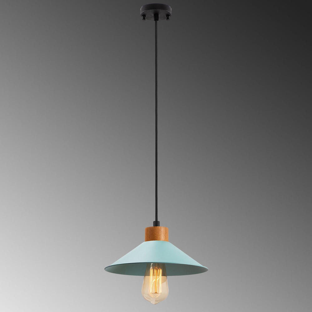 Givon Metal Ceiling Pendant Light in Blue